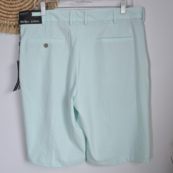 Walter Hagen, New, Perfect 11 Green Textured Seersucker Golf Shorts, Size 35 - Picture 6 of 14